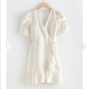 &Other Stories Linen Wrap Dress